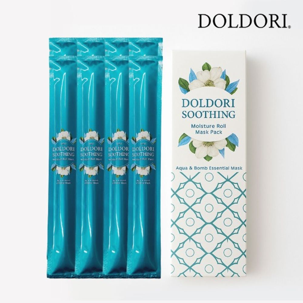 CELLVIOCOS DOLDORI Soothing Moisture Roll Mask Pack 8pcs Hydrating Calming Skin Texture K-Beauty _ Made in Korea